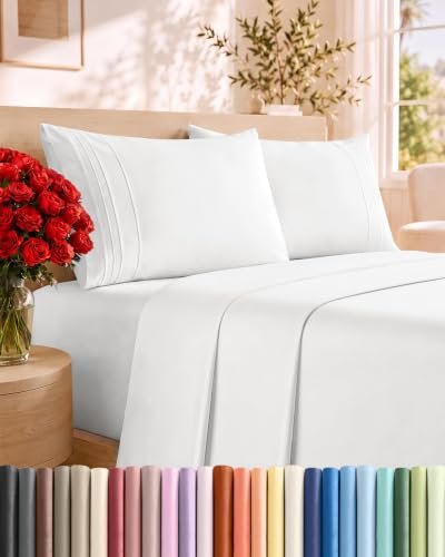 King Size 4 Piece Sheet Set - Comfy Breathable Cooling
