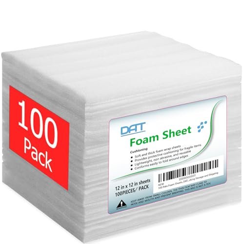 100 Pack Foam Sheets, DAT 12