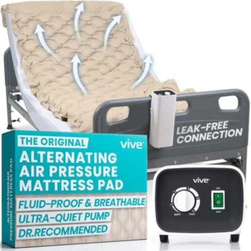 Vive Alternating Air Pressure Mattress Pad - Bed Sore...