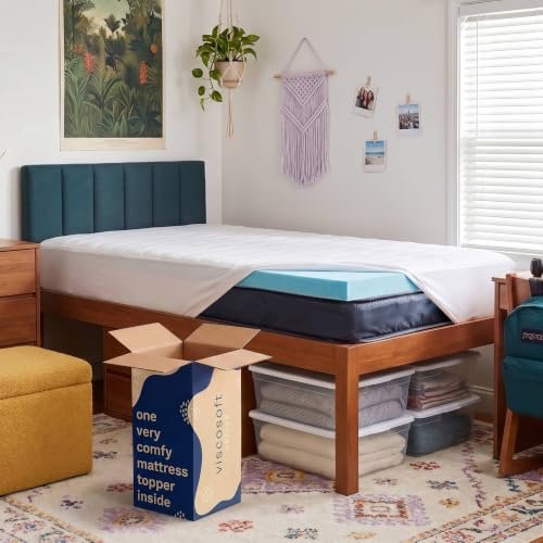 Viscosoft 3 Inch Memory Foam Mattress Topper Twin XL