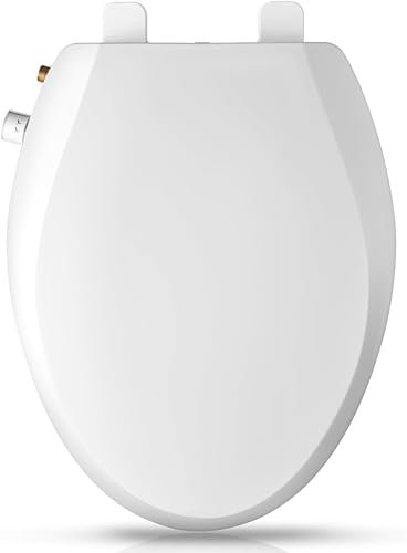 Clirass Elongated Bidet Toilet Seat with Quiet-Close,...