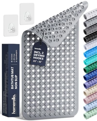 homerella Bathtub Mat Non Slip 35x16 Shower Mat