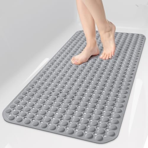 OTHWAY Bath Tub Shower Mat Non Slip, Grey.