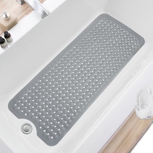 TEESHLY Bath Tub and Shower Mats, Non Slip Extra Large
