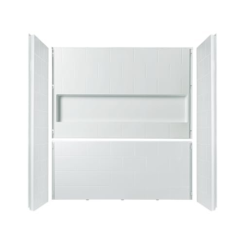 WOODBRIDGE 60” x 32” Four-Piece Direct-to-Stud Alcove Tub...