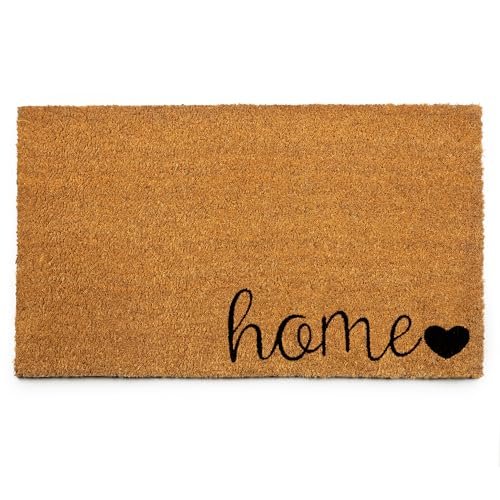 PLUS Haven 17.5x30 Home Door Mat with heavy-duty backing.