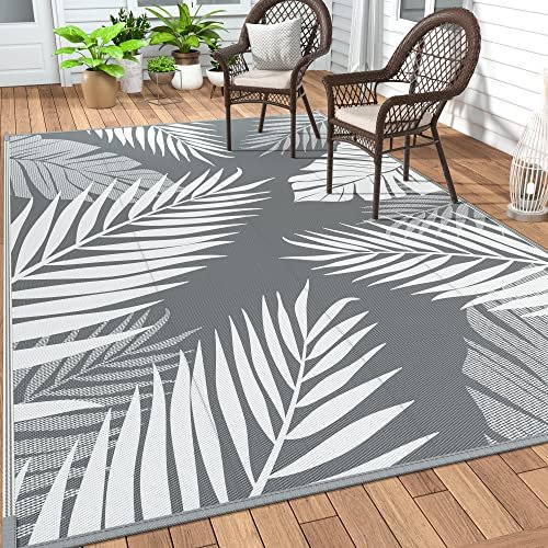 GENIMO Outdoor Rug, Waterproof Plastic Rugs for Patio 5'x8'...