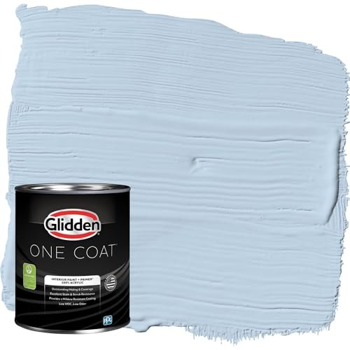 Glidden Interior Paint + Primer: Blue/Sleep Baby One Coat.