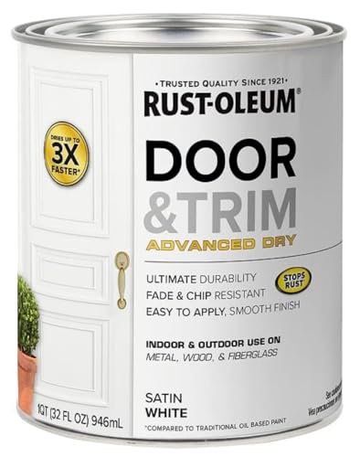 Rust-Oleum 369384 Advanced Dry Door & Trim Paint Quart.
