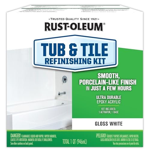 Rust-Oleum Tub & Tile Refinishing 2-Part Kit, Gloss White