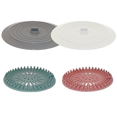 Shower Drain Hair Catcher Tub Stopper, V-TOP Drain Cover