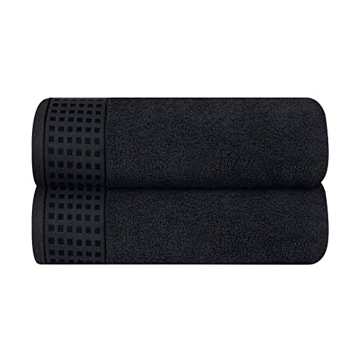GLAMBURG 100% Cotton 2 Pack Oversized Bath Towels