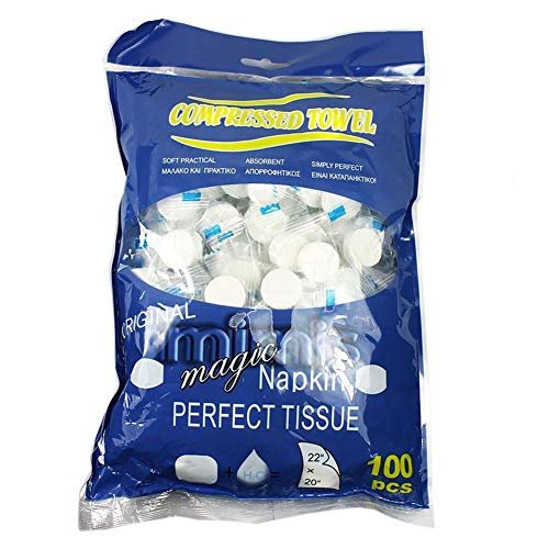IUMÉ Disposable Compressed Towel Tablets, 100 Count Expand...