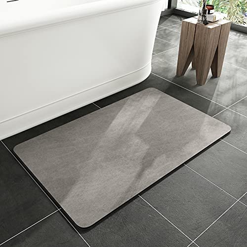 MontVoo -Bath Mat-Rubber Backing Non SlipThin Bathroom Rugs