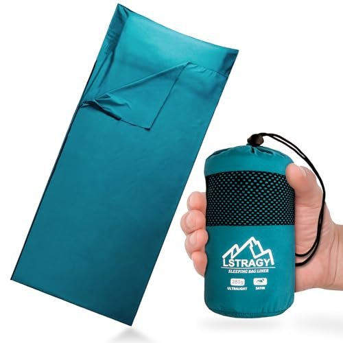 Ultralight Sleeping Bag Liner, 9.8oz Satin Sleep Sack.