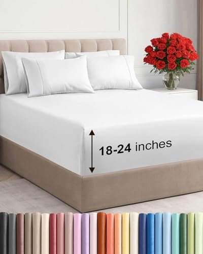 Extra Deep King Sheet Set - 6 Piece Breathable Cooling