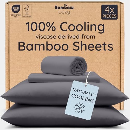 Bambaw 100% Viscose Derived from Bamboo Sheets - Queen...