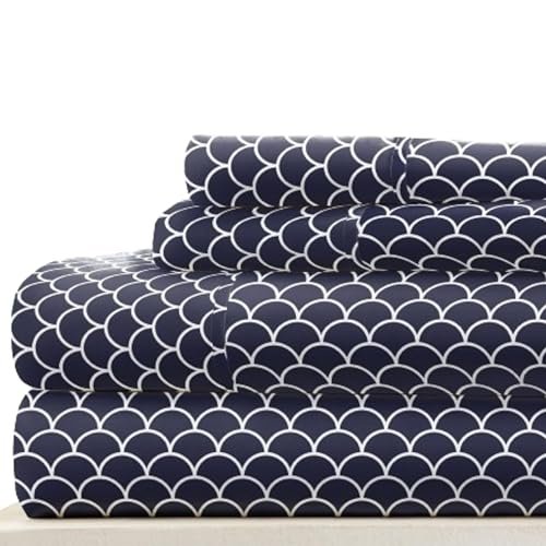 Linen Market 4 Piece Full Bedding Sheet Set Navy