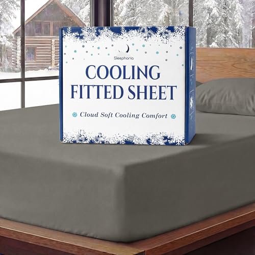 SLEEPHORIA Cooling Fitted Sheet Queen Size - BreezeWeave...