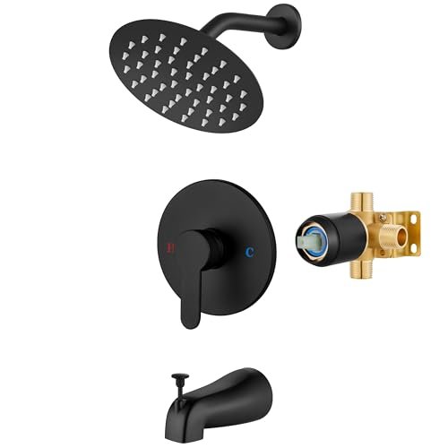 Airuida Shower Faucet Set with Tub Spout,6