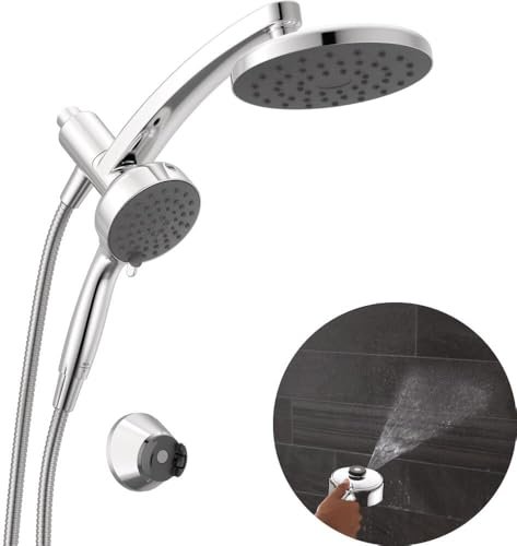 Delta 6-Setting PivotPro 3-in-1 Combination Shower Head...