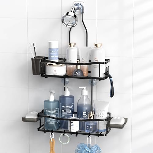 Hanging Shower Caddy Over Shower Head - No Drill Rustproof