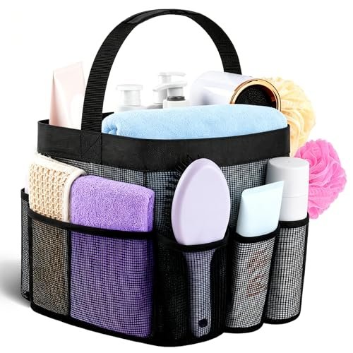 Mesh Shower Caddy Portable - 9 Pockets for college.