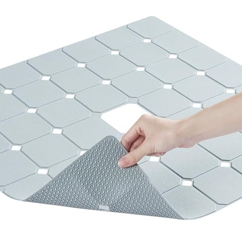 Shower Mat Non Slip Silicone Soft Odorless textured tub.