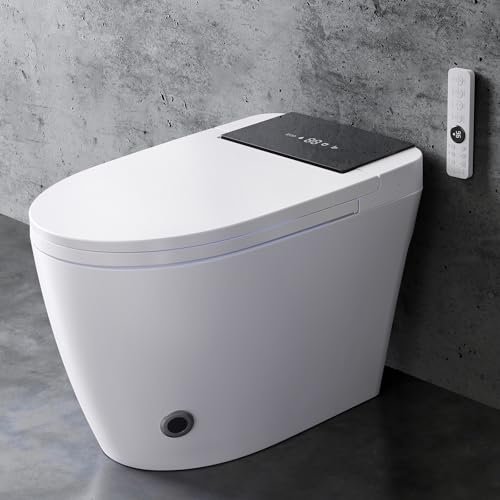 Smart Toilet with Bidet Built in, One-Piece Modern Comfort.