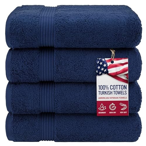 American Veteran Towel, 100% Cotton Turkish Bath Towels.