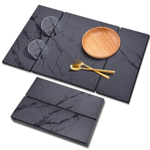 Large Stone Drying Mat for Kitchen Counter, Quick Dry.