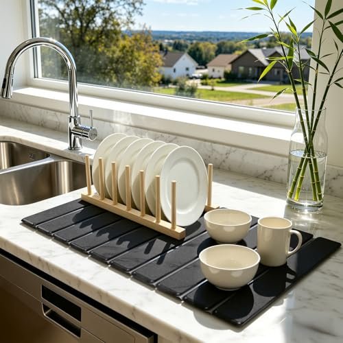 Stone Dish Drying Mat for Kitchen - Quick Dry
