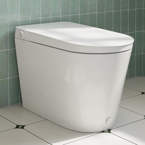 HOROW HR-N30 Non-Electric Bidet Toilet with Battery Auto...