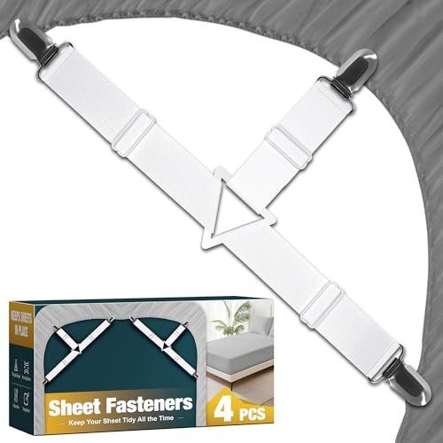WHISPERING WONDER 4 Pack Adjustable Elastic Straps with...