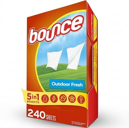 Bounce Fabric Softener Sheets, Outdoor Fresh Scent, 240...