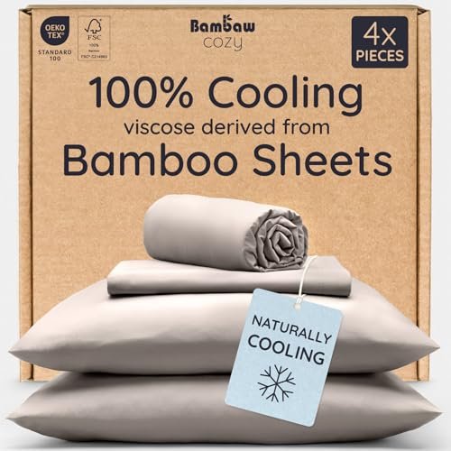 Bambaw 100% Viscose Derived from Bamboo Sheets King Set
