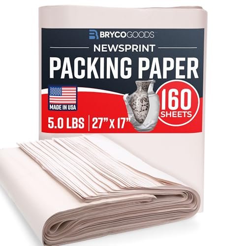 Bryco Goods Newsprint Packing Paper Sheets for Moving