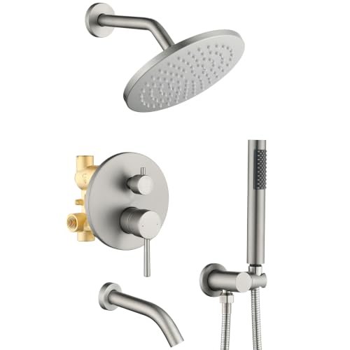 RF SUNUAN Shower System with Tub Spout, faucet set.