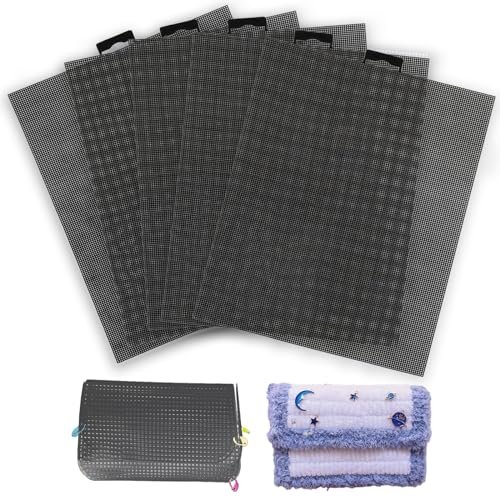 Plastic Mesh Canvas Sheets, 5-Piece Set for Embroidery...