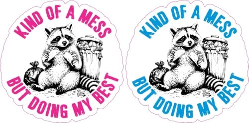 StickerTalk Kind of a Mess But Doing My Best Raccoon