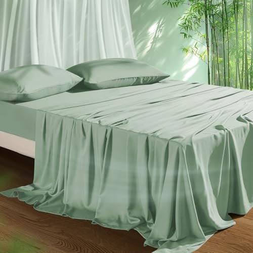 Cooling Sheets Set Queen Size, Viscose Derived from Bamboo