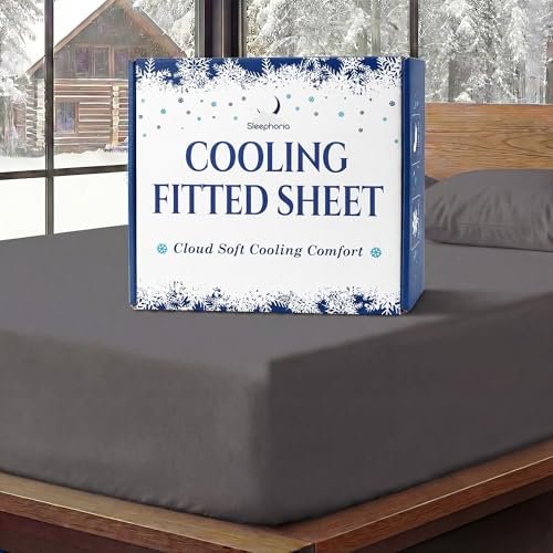 SLEEPHORIA Cooling Fitted Sheet Queen Size - BreezeWeave...