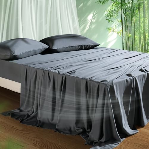 Cooling Sheets Set Full Size, Viscose Derived from Bamboo.