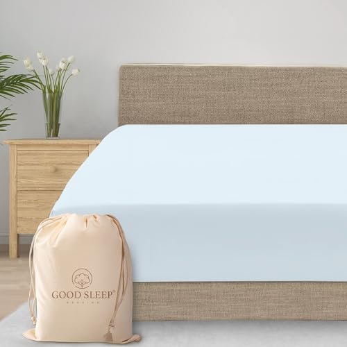 800 TC Twin XL Fitted Sheet, 100% Egyptian Cotton Light