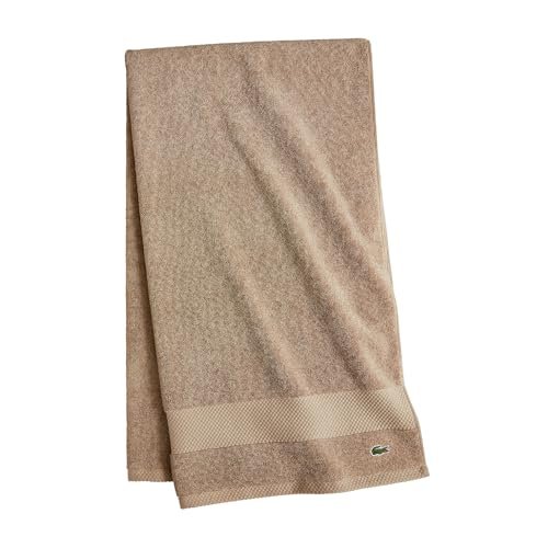 Lacoste Heritage 100% Supima Cotton Bath Towel Sand