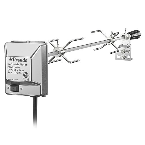 TURBRO Stainless Steel Rotisserie Kit for Gas Grills, Motor...