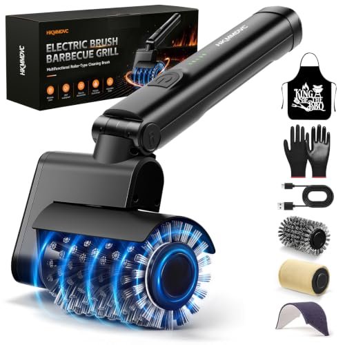 Electric Grill Brush for Outdoor, Cordless BBQ Cleaner.