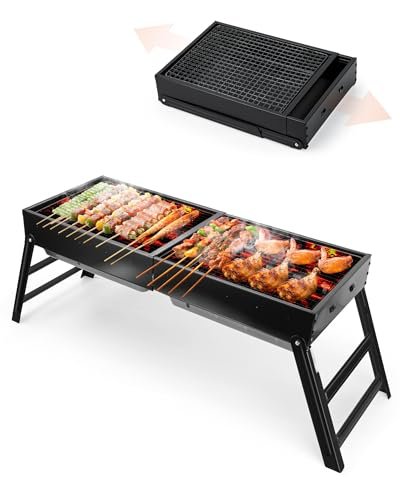 Kizmyee Portable BBQ Barbecue Grill, Foldable & Retractable...