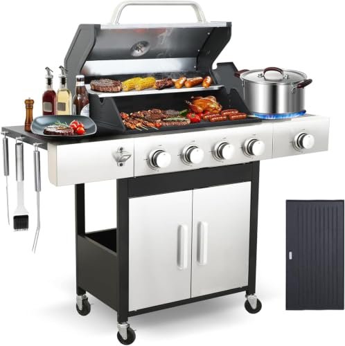 GRILL DEPOTS 4-Burner Propane Gas Grill and Combo.