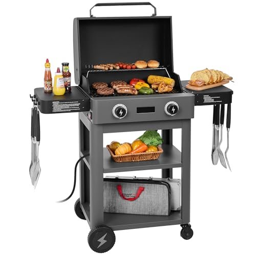 Royal Gourmet DL2001 Dual-Zone Electric Grill with...
